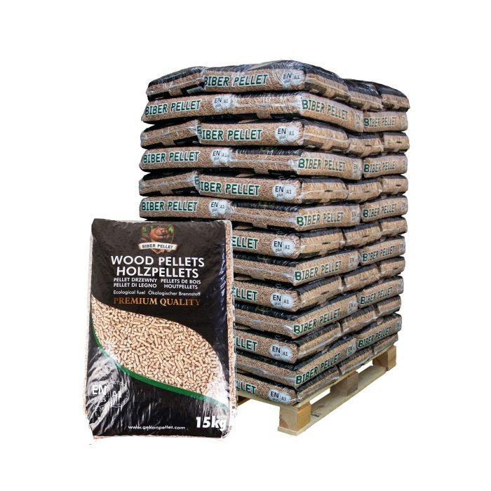 975 kg di pellet di legno di conifere – “Biber”, consegna inclusa